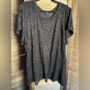 Torrid black lace short sleeve top